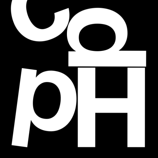 Happitec logo: jumbled letters spelling 'Happitec' arranged by physics simulation. Seed: 790694715. White letters on black background, 512x512 px.