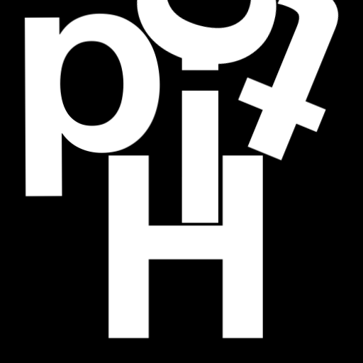 Happitec logo: jumbled letters spelling 'Happitec' arranged by physics simulation. Seed: 130966155. White letters on black background, 512x512 px.